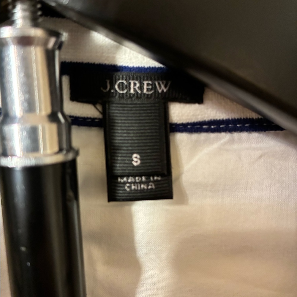 J. Crew Maritime Nautical Striped Blazer Jacket EUC Sz S Navy White Yacht - Picture 8 of 8